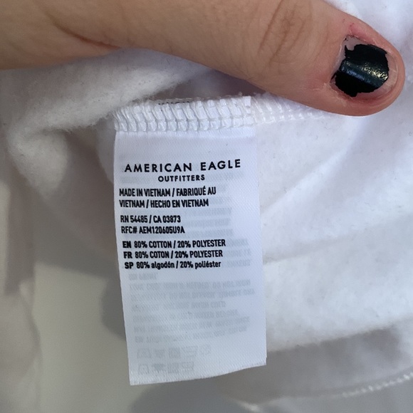 ⭐️HOST PICK⭐️ [L]👚 AMERICAN EAGLE cropped polo sweatshirt - Picture 5 of 5